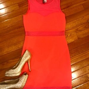 H & M Coral Cocktail dress
